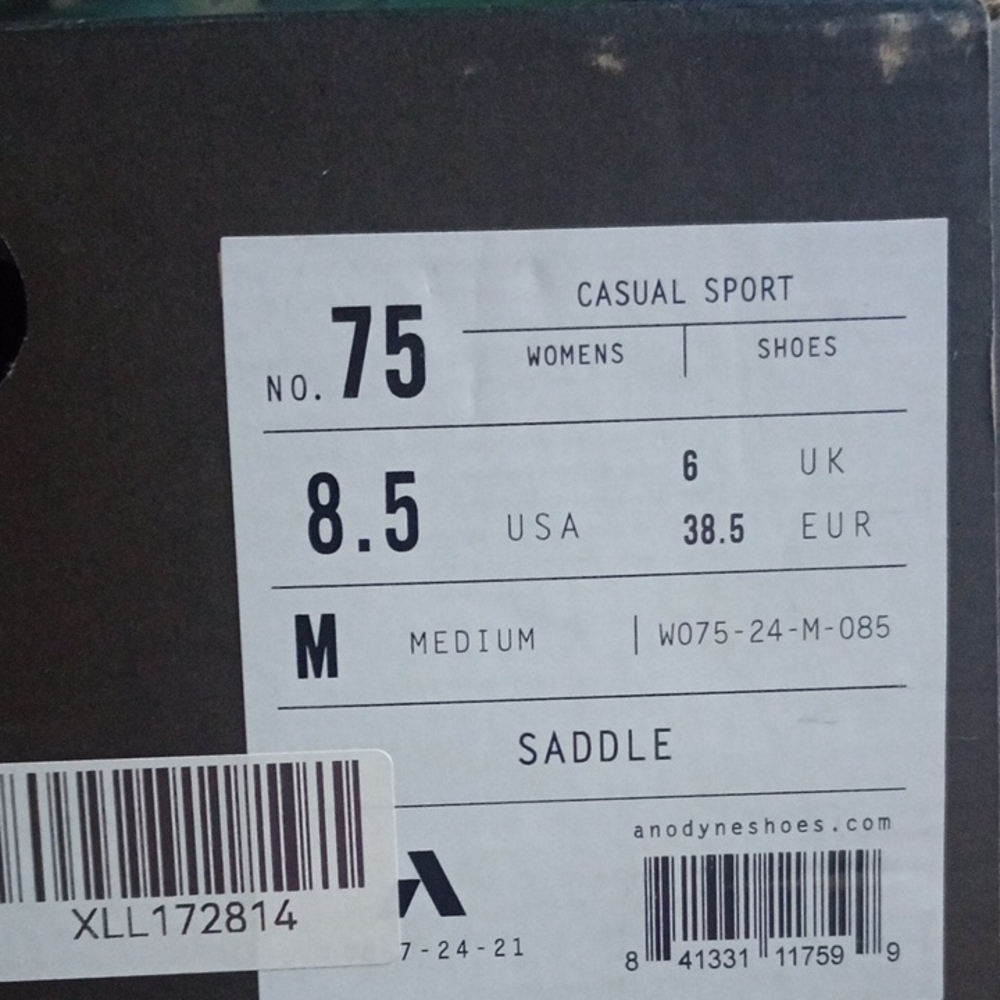 NIB Anodyne Casual Sport Women's Shoes In Saddle Size 8.5 - Picture 7 of 11